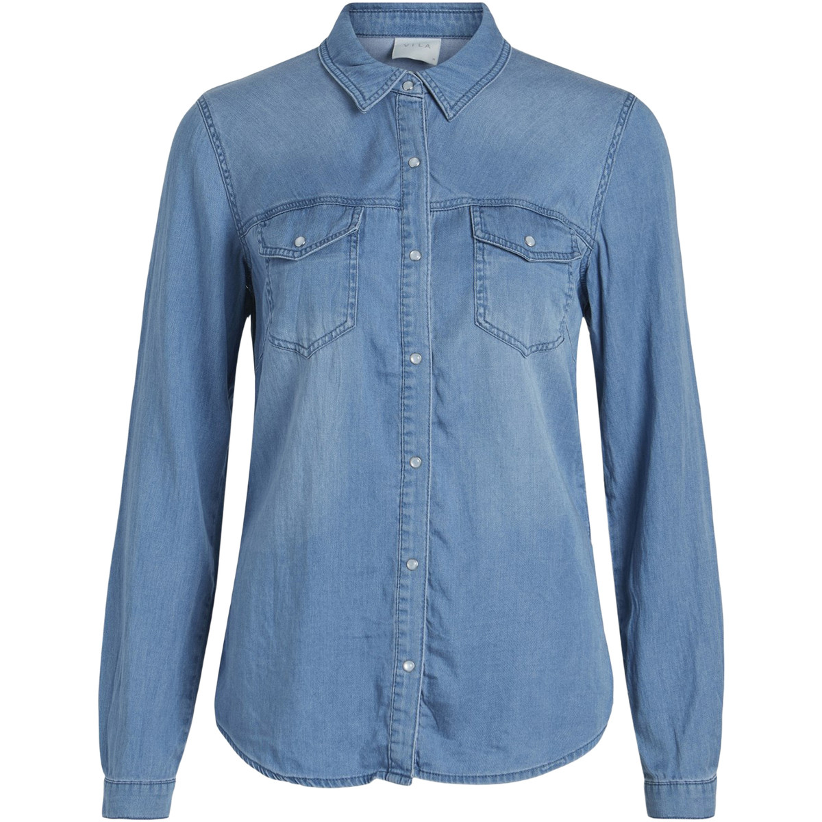 Vila  VIBISTA DENIM SHIRT 14033008  Modrá