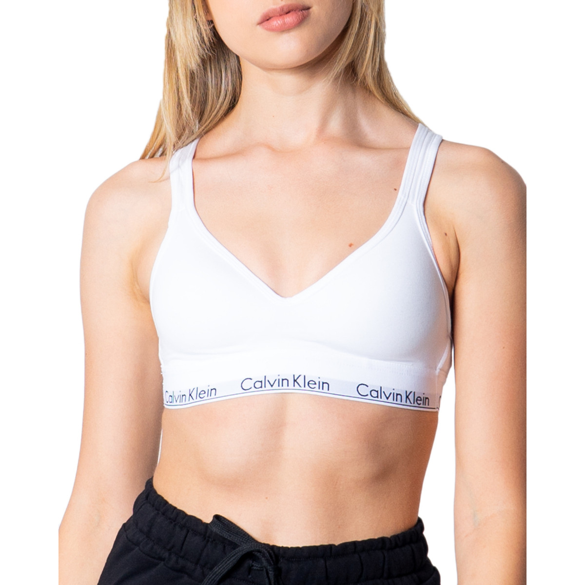 Calvin Klein Jeans  BRALETTE LIFT QF1654E  Bílá