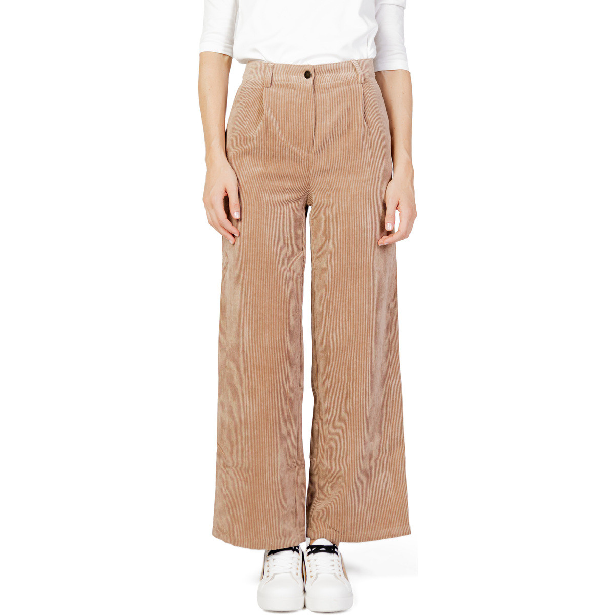 Jacqueline De Yong  JDYULLU HW WIDE PANT WVN 15266132  Béžová