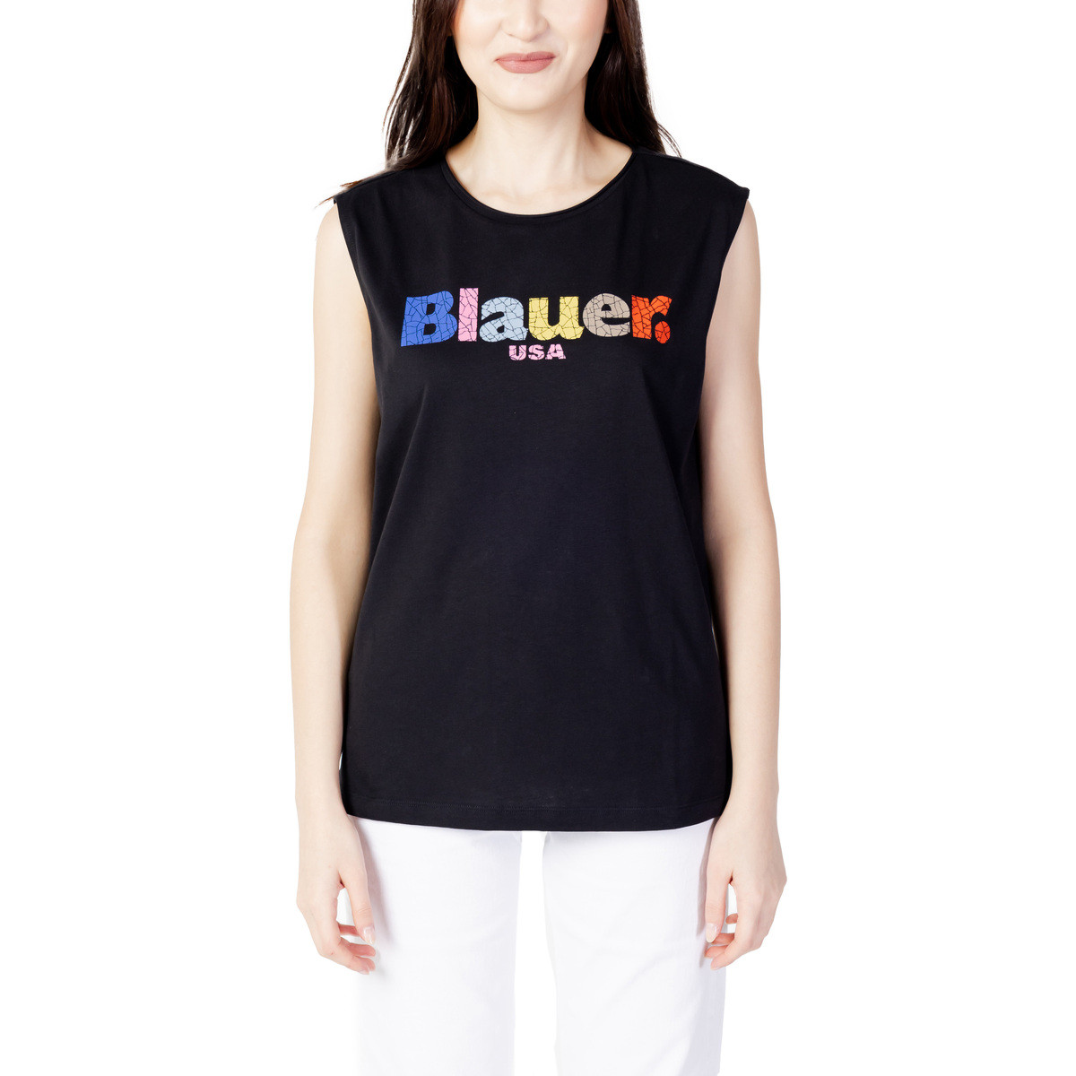 Blauer  LOGO FRAMMENTATO 23SBLDH03283  Černá