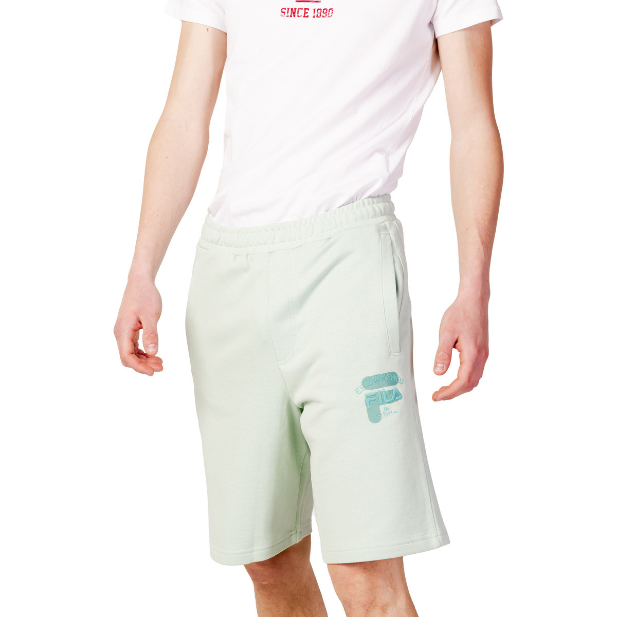 Fila  BAIERN oversized sweat shorts FAM0339  Zelená