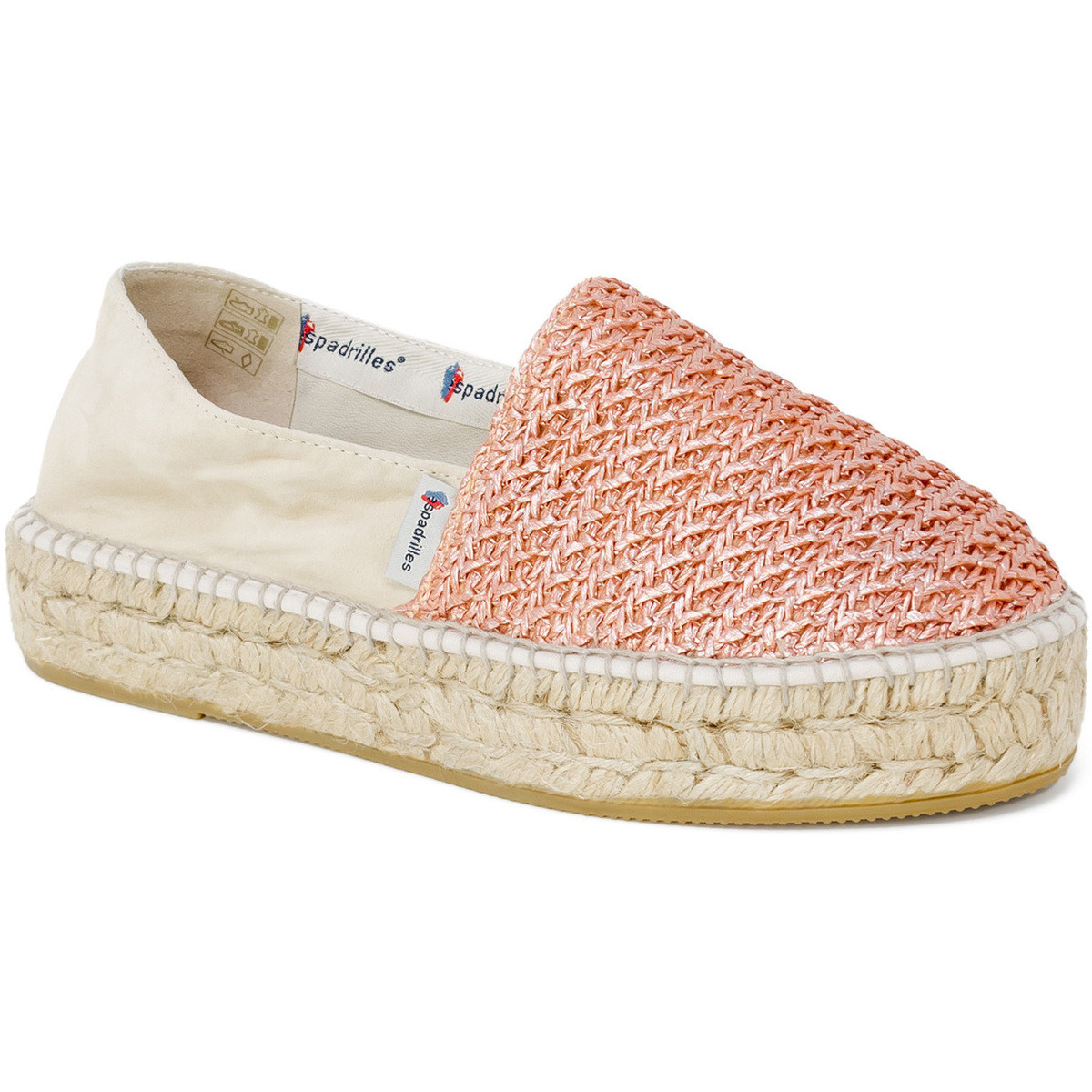 Espadrilles  DOMMY RAFIA  ROSA 11559091  Růžová