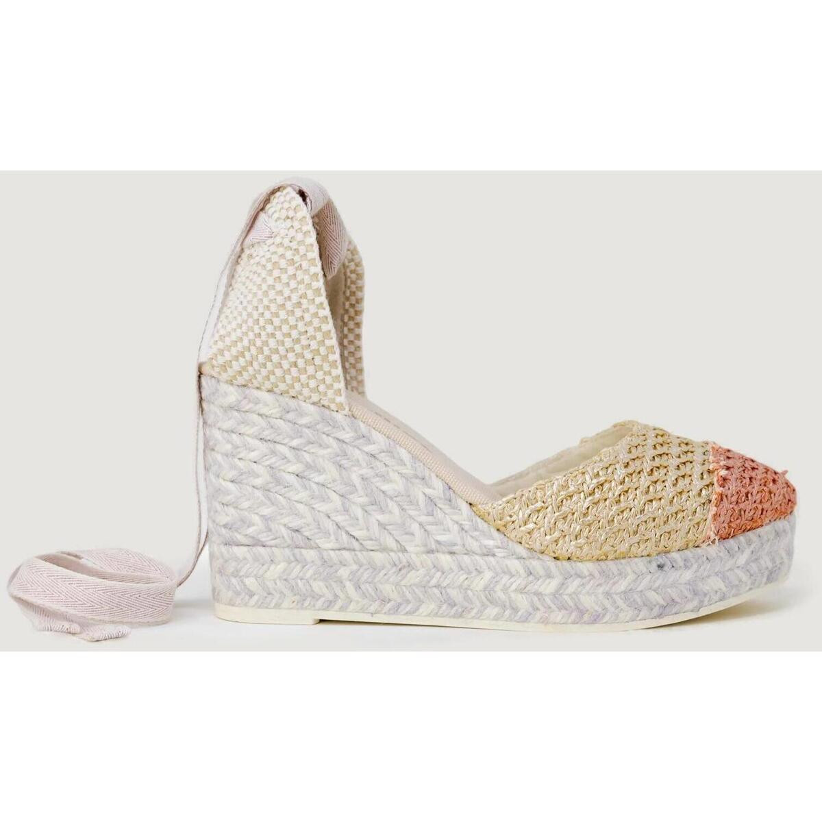 Espadrilles  CIMA RAFIA  ROSA/PLATINO 11559038  Růžová