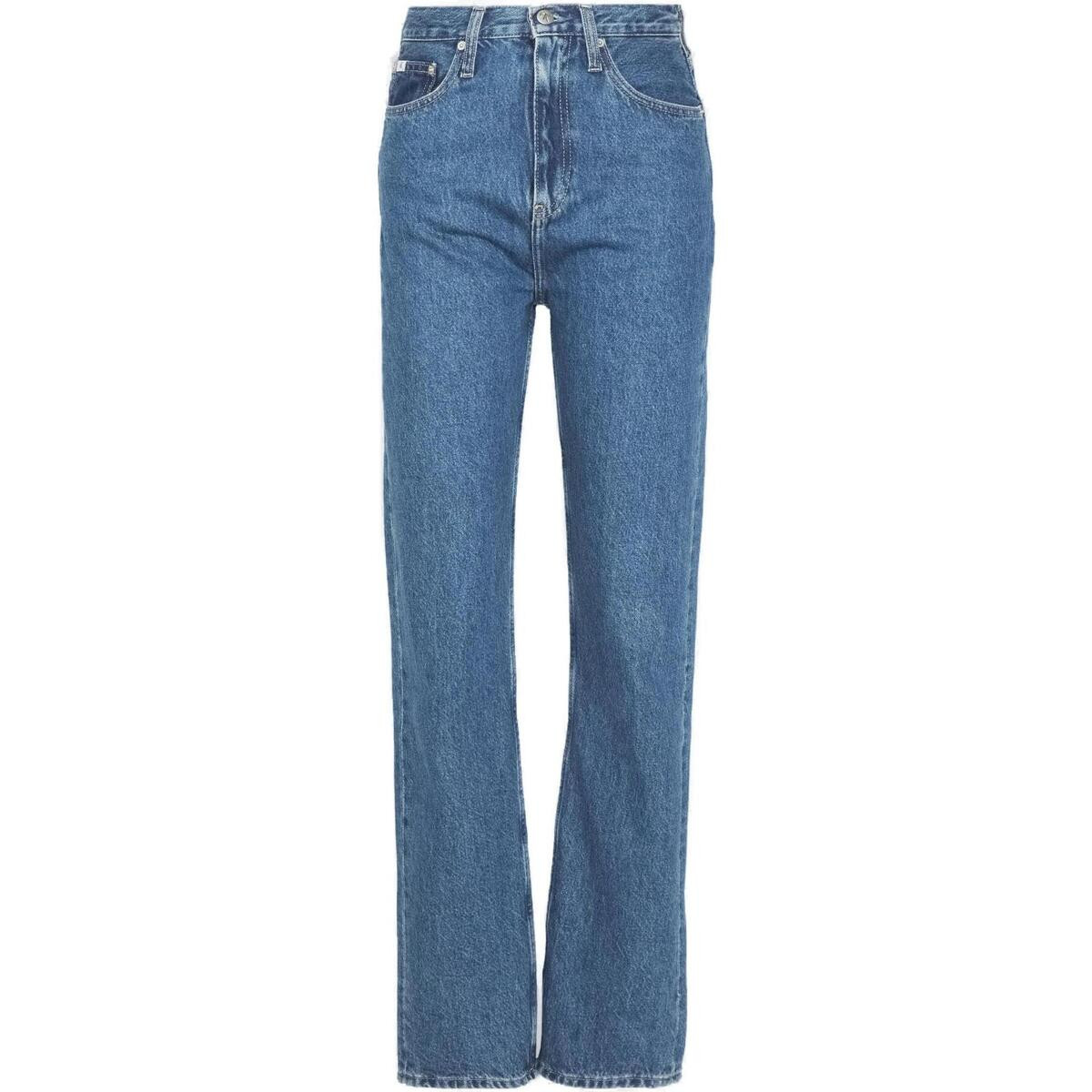 Calvin Klein Jeans  HIGH RISE STRAIGH J20J222138  Modrá