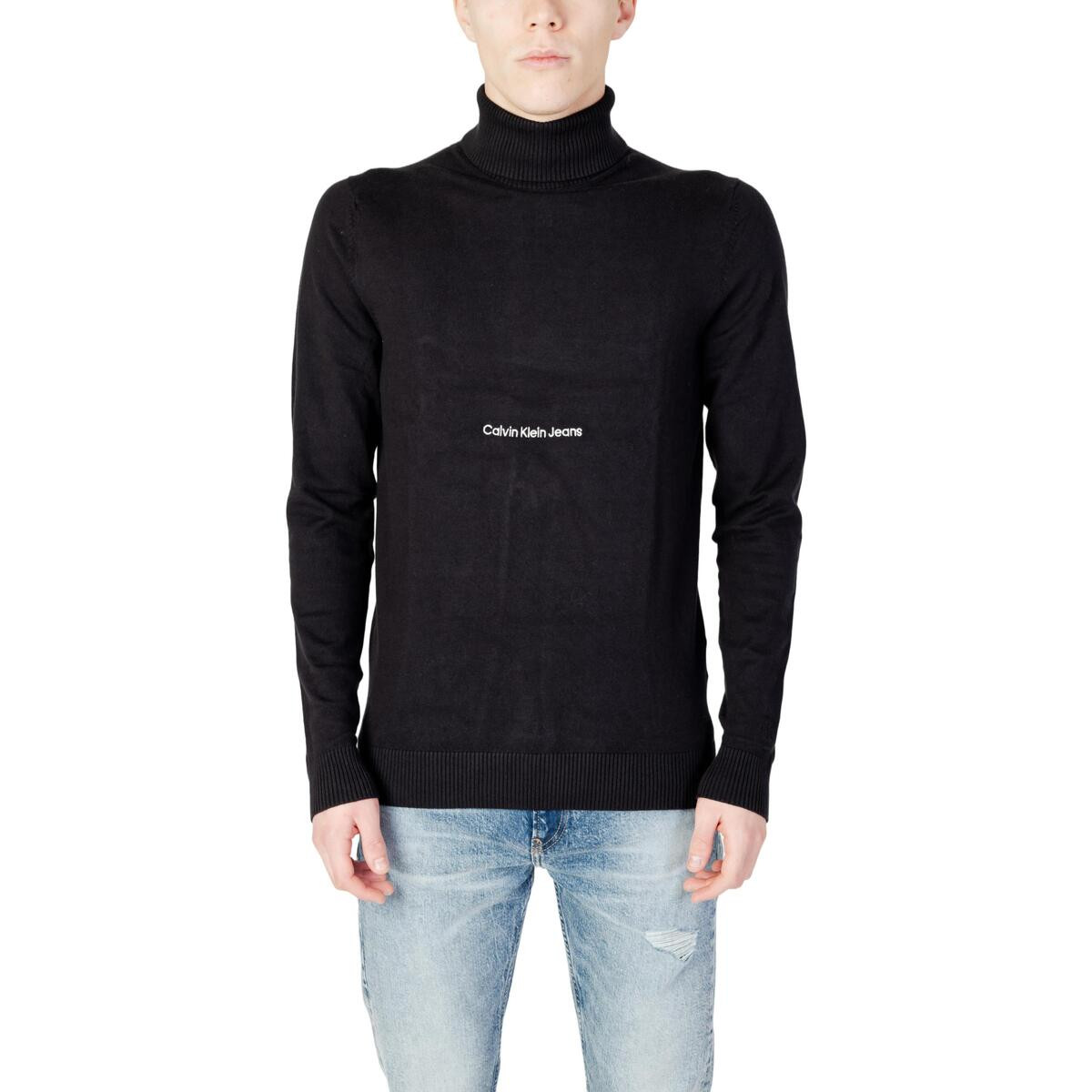 Calvin Klein Jeans  FREEFIT ROLL NECK LS J30J324325  Černá