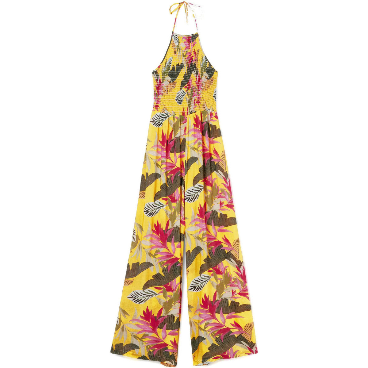 Desigual  JUMPSUIT TROPICAL 24SWMW22  Žlutá