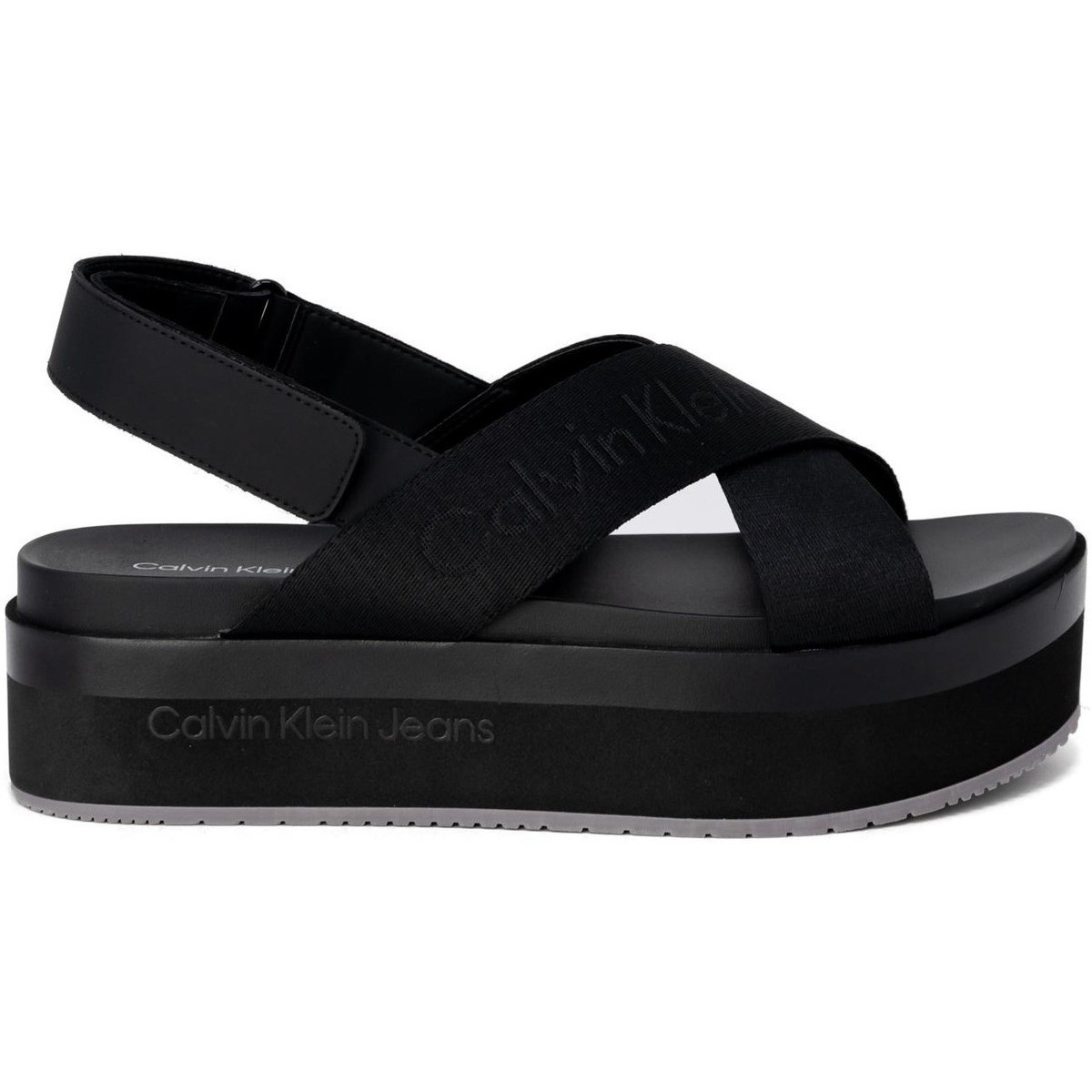 Calvin Klein Jeans  FLATFORM SLIN YW0YW01362  Černá