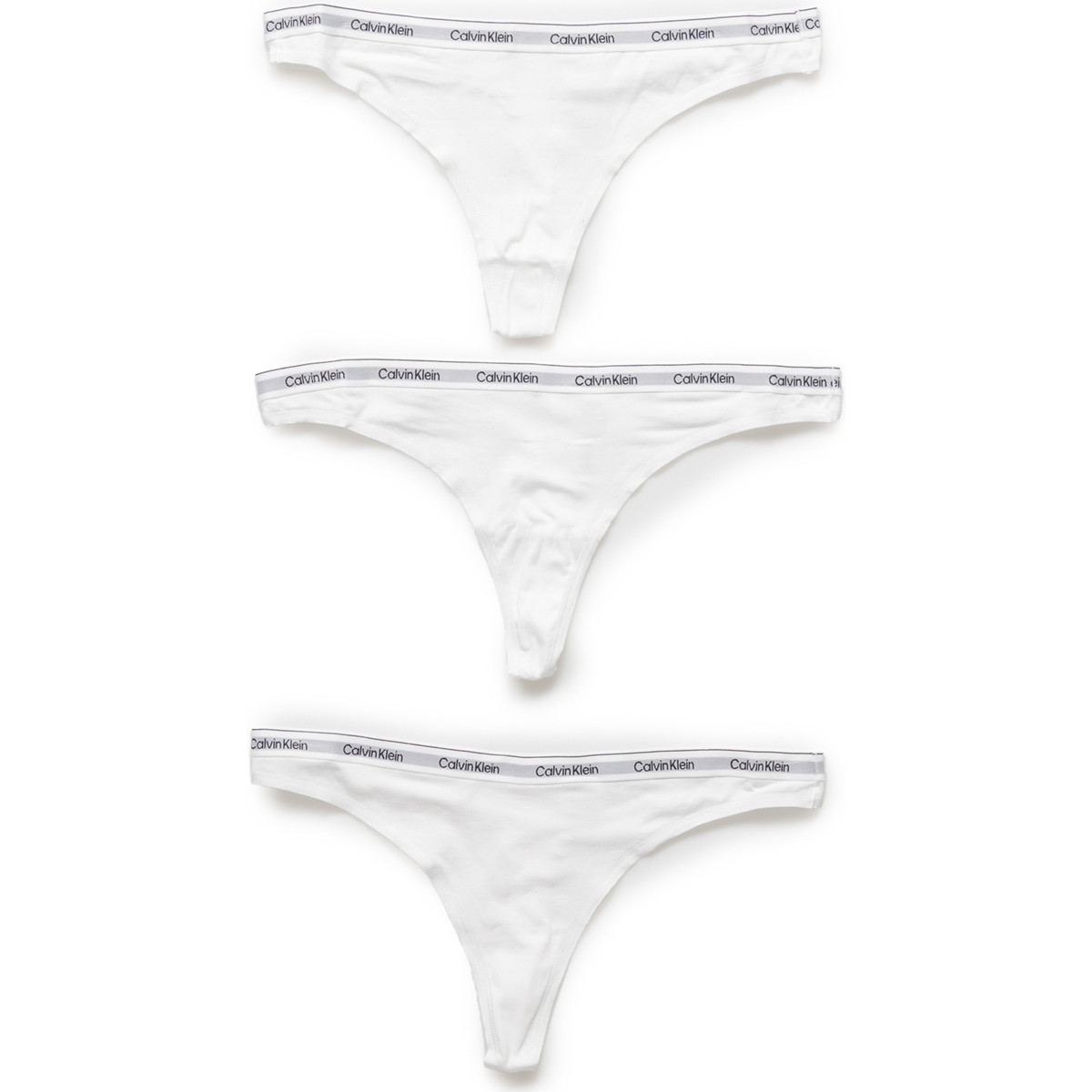 Calvin Klein Jeans  3 PACK (LOW-RISE) 000QD5209E  Bílá