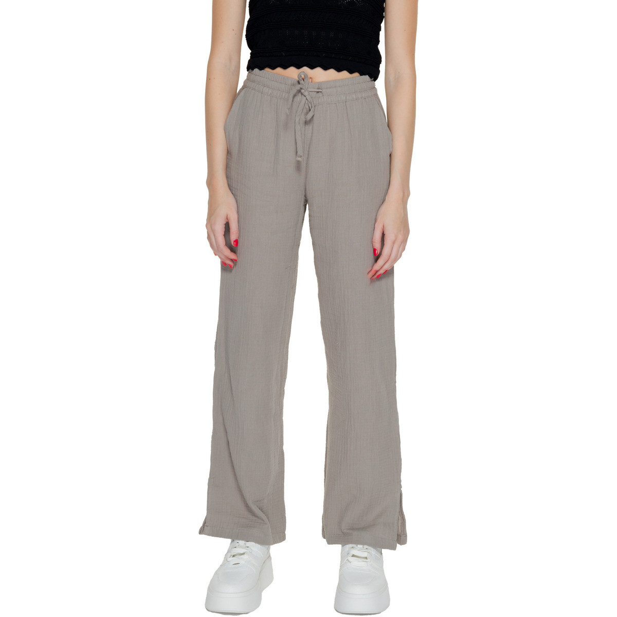 Jacqueline De Yong  JDYTHEIS LIFE WIDE SLIT PANT WVN NOOS 15271020  Béžová