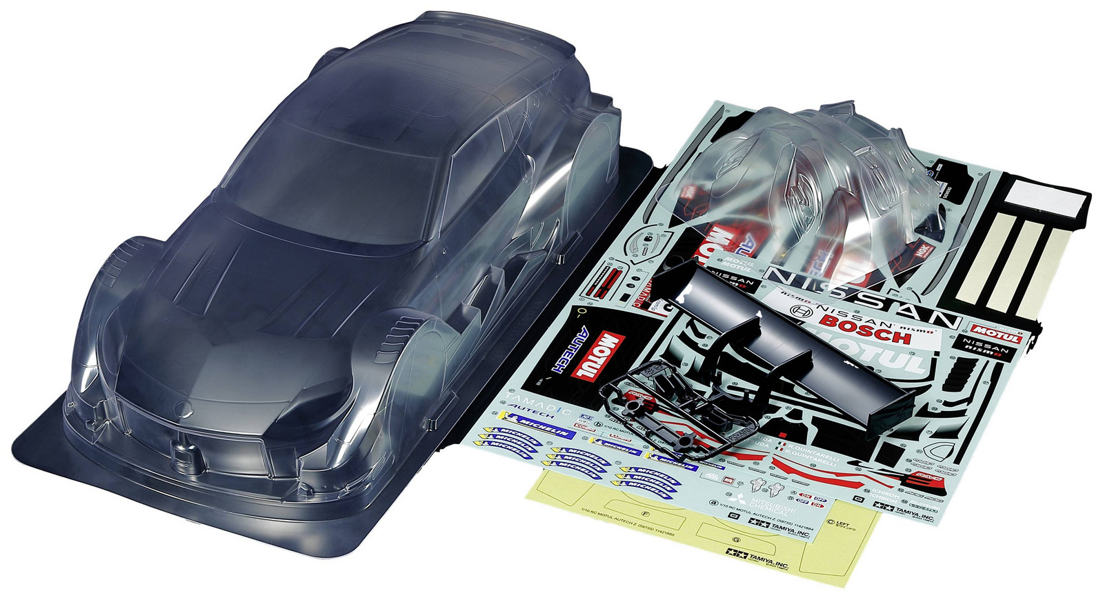 Tamiya 51731-000 1:10 karoserie Motul Autech Z 2023 nelakovaná