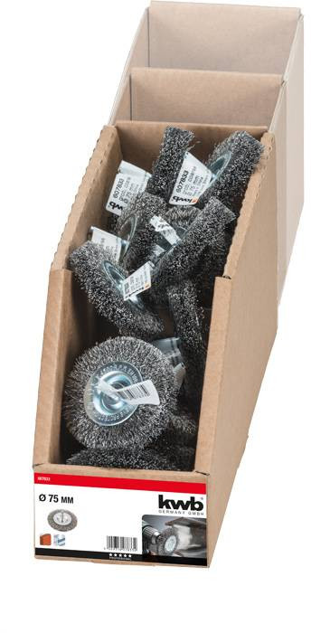 kwb Diskové kartáče, dvojitý silný, vlnitý ocelový drát HSS, pro použití s vrtačkami a akumulátorovými šroubováky 607833 1 ks