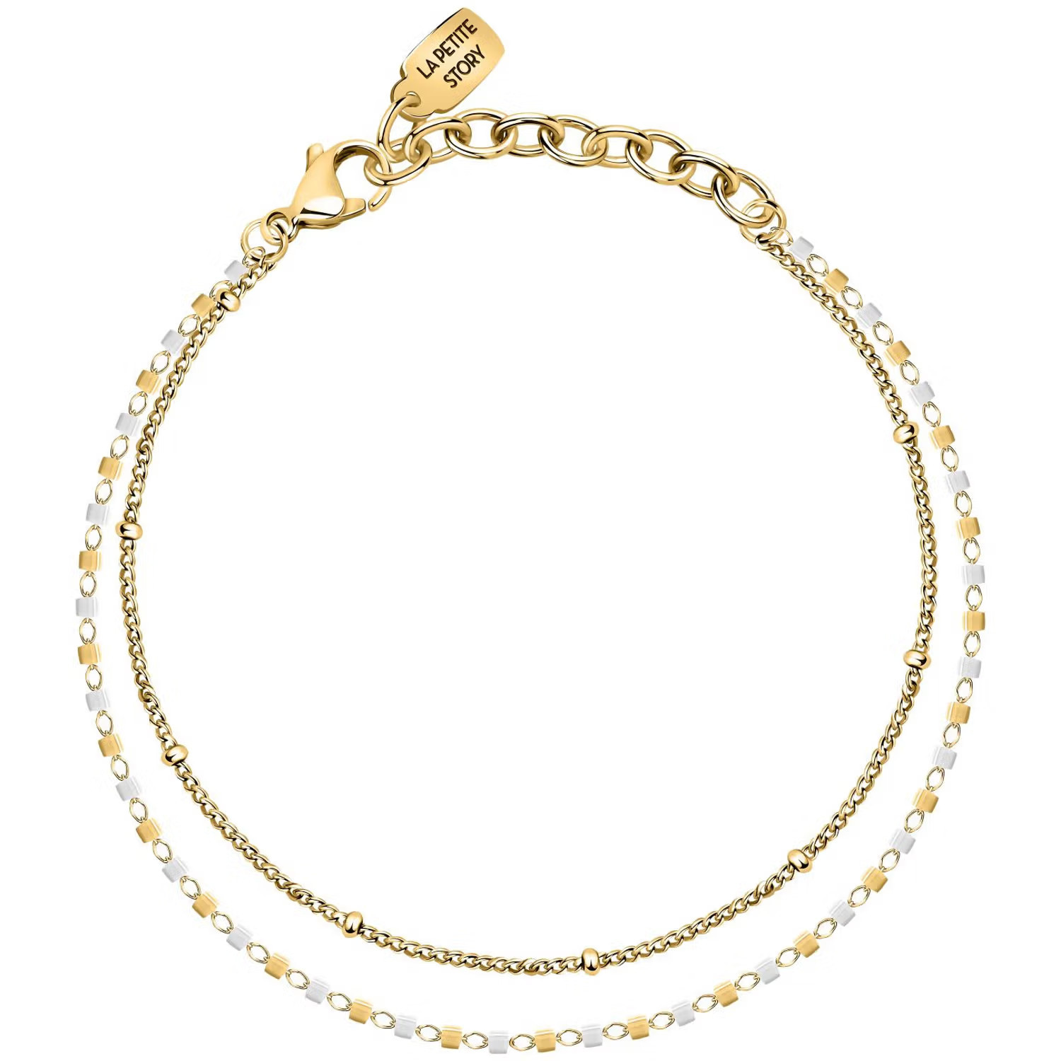 La Petite Story Dvojitý pozlacený náramek Friendship LPS05ARR97