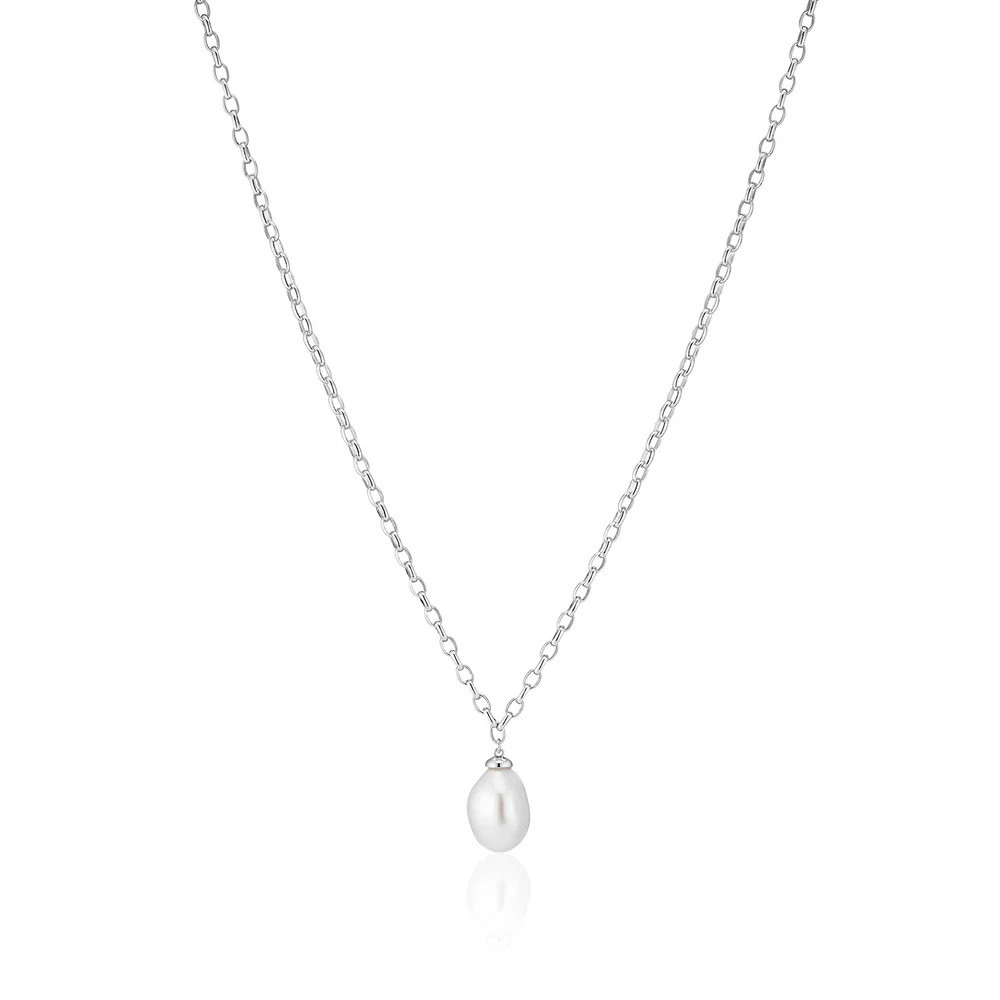 Sif Jakobs Elegantní stříbrný náhrdelník s barokní perlou Padua SJ-N2455-P