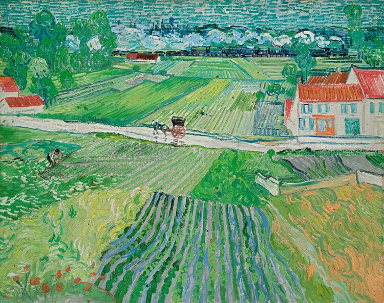 Vincent van Gogh Vincent van Gogh - Obrazová reprodukce Landscape at Auvers after the Rain, 1890, (40 x 30 cm)