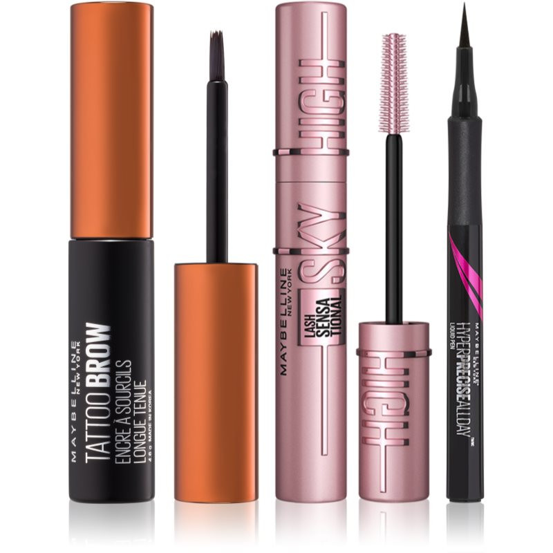 Maybelline Make-Up Set set za zvýhodněnou cenu Medium Brown(na oči a obočí)