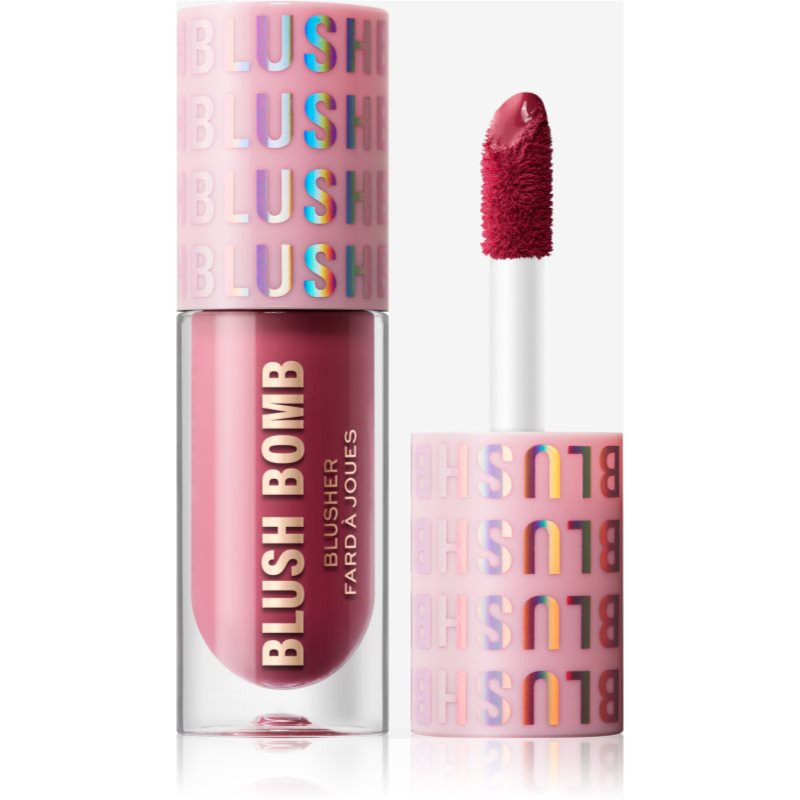 Makeup Revolution Y2k Blush Bomb tekutá tvářenka odstín That's Cute Pink 4.5 ml