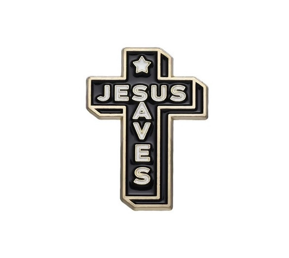 Odznak Jesus Saves/Ježíš zachraňuje