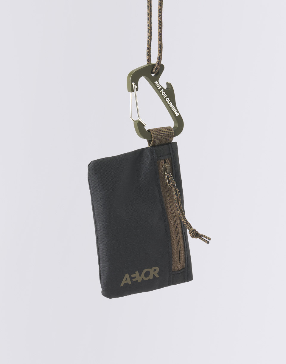 Aevor Explore Wallet Black Olive Ripstop