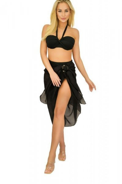 Self D95CH1 15 UNI Plážové pareo One size černá