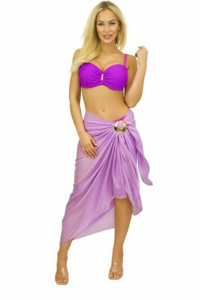 Self  D95CH1 4 UNI Plážové pareo One size fialová