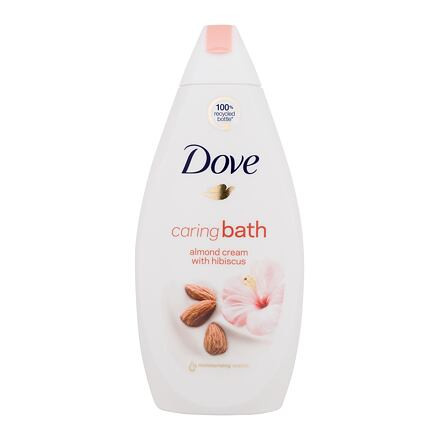 Dove Caring Bath Almond Cream With Hibiscus krémová pěna do koupele 450 ml pro ženy