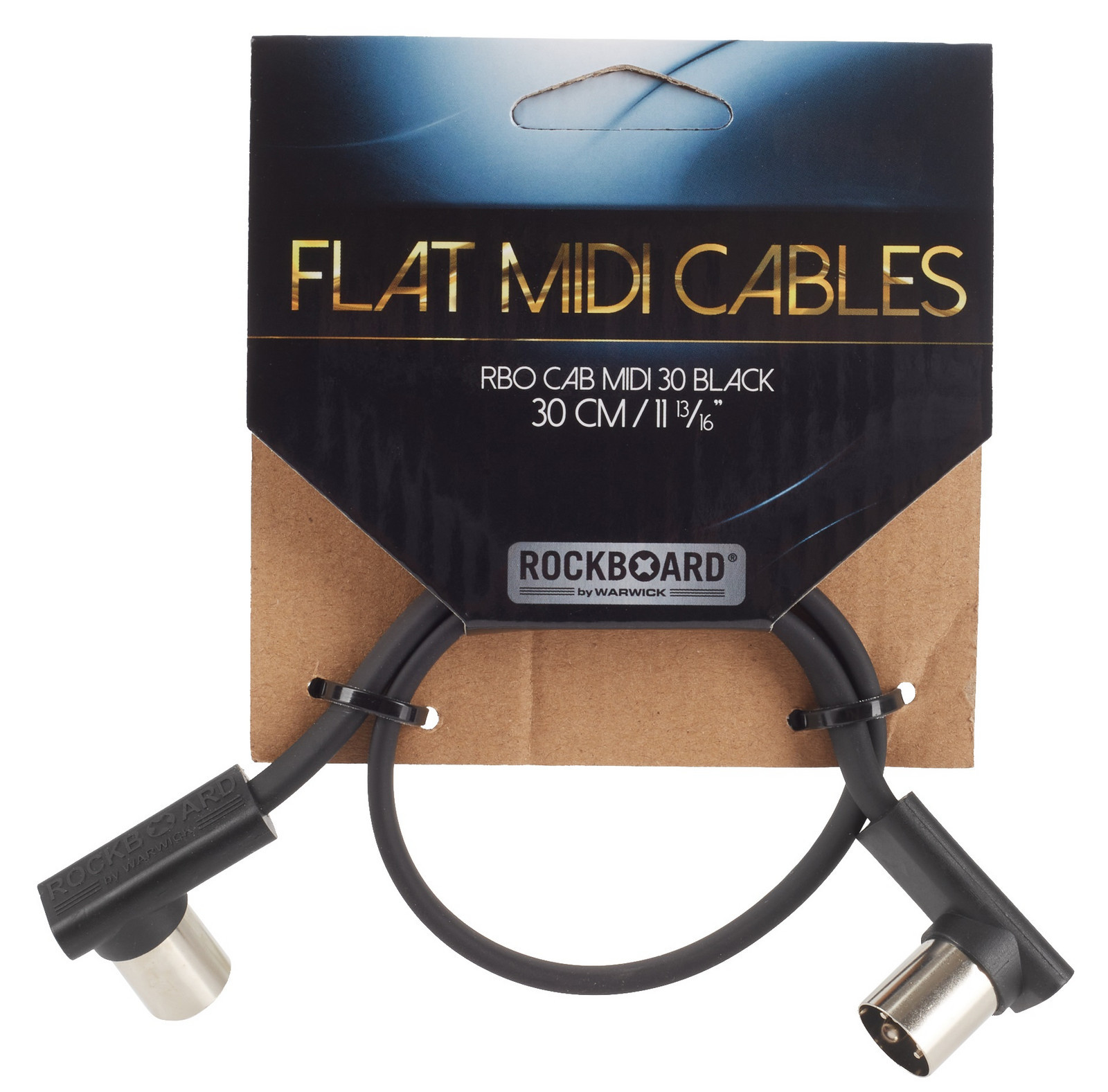 Rockboard Flat MIDI Cable Black 30 cm (rozbalené)