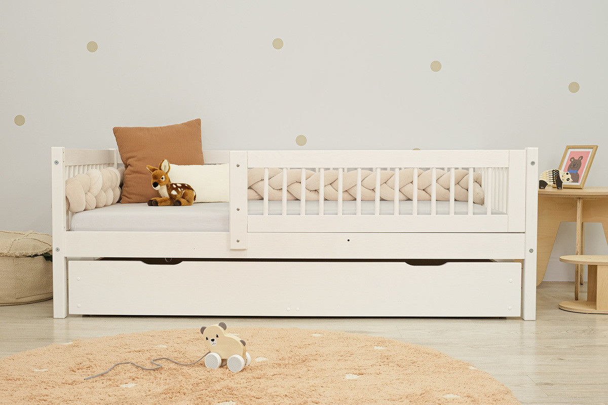 Ourbaby® Dětská postel Teddy Plus - bílá 160x80 cm