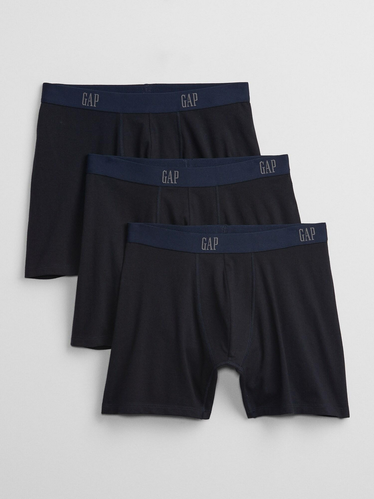 Modré pánské boxerky GAP Logo boxer briefs, 3ks