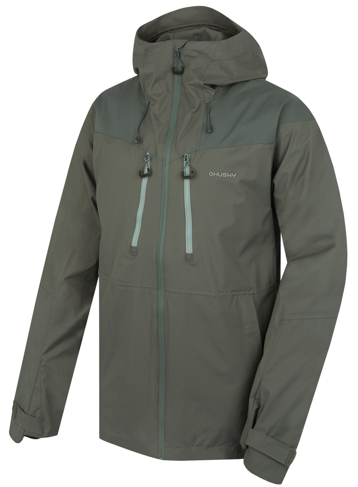 Pánská hardshell bunda HUSKY Nicker M faded green