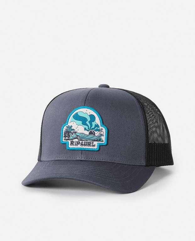 Kšiltovka Rip Curl CUSTOM CURVE TRUCKER Washed Black