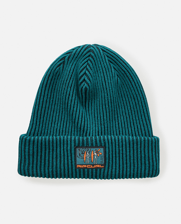 Zimní čepice Rip Curl JOURNEYS TREKKER TALL BEANIE Blue Green