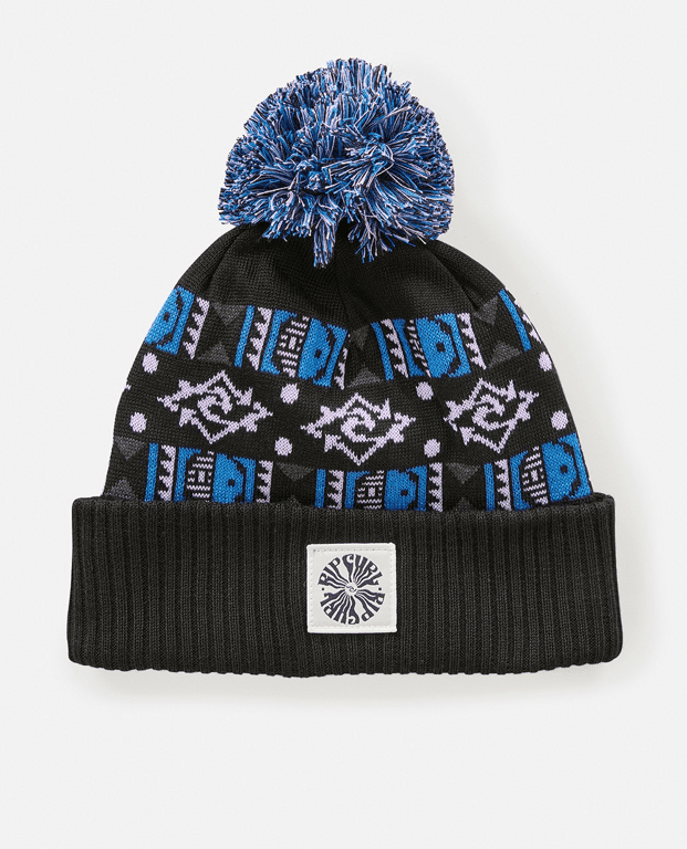 Zimní čepice Rip Curl SWC JACQUARD TALL BEANIE Black