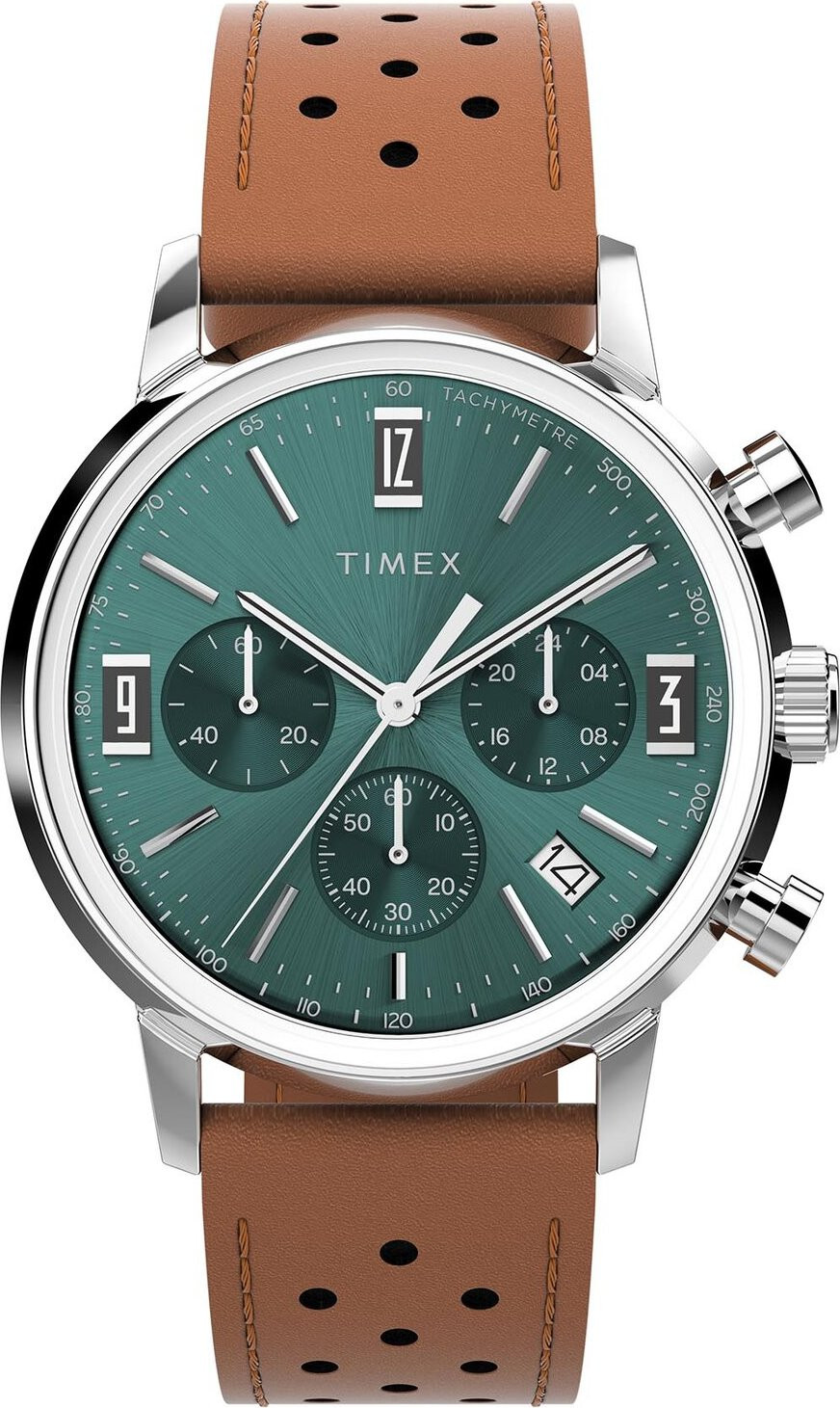 Hodinky Timex Marlin Chronograph TW2W10100 Hnědá