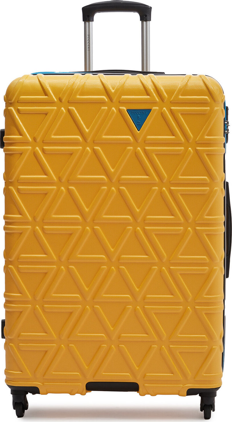 Velký kufr Puccini ABS018A Žlutá