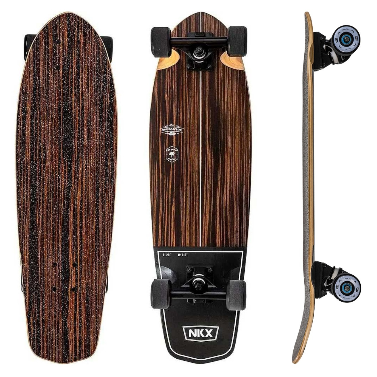 NKX Classic Mini Cruiser longboard Brown/Black 29