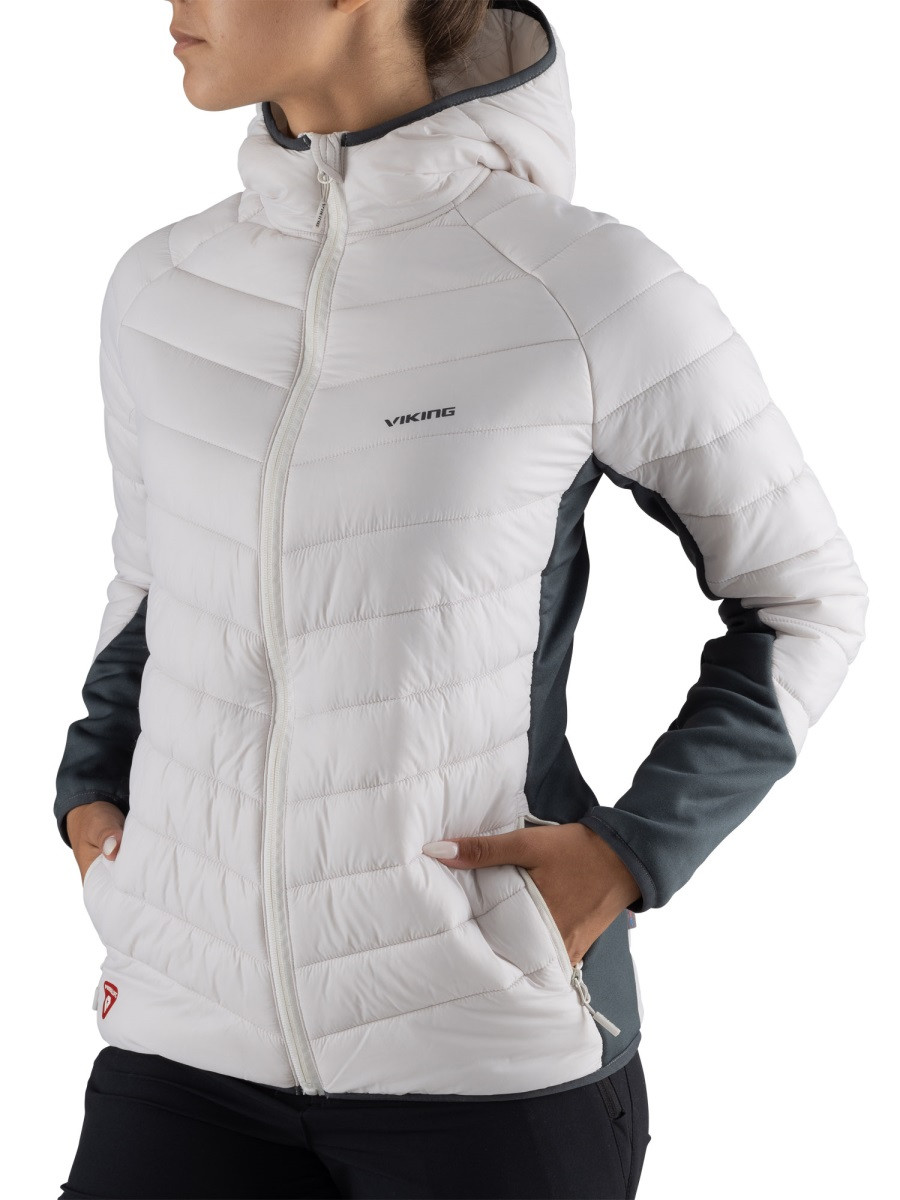 Dámská outdoorová bunda viking becky warm pro světle šedá m