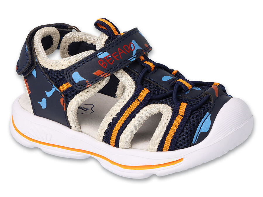 BEFADO 170P077 chlapecké sandálky SPORT s koženou stélkou vroubkovaná špice 21 170P077 - nová výroba_21
