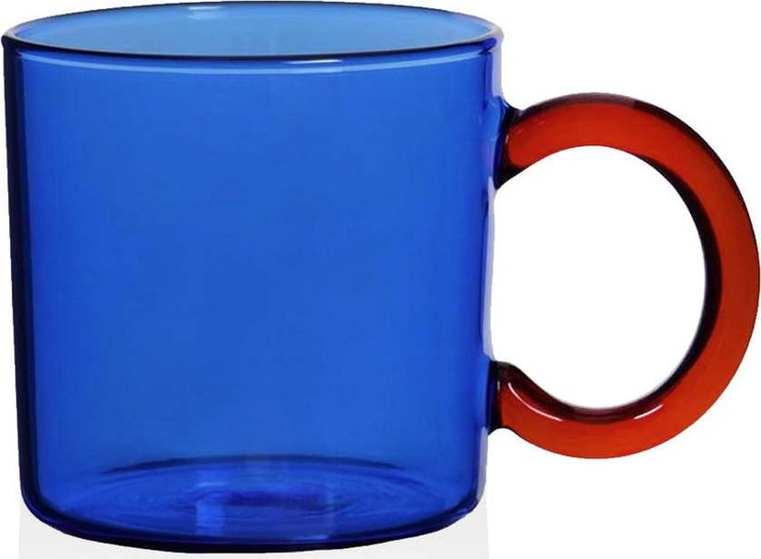 Modrý skleněný hrnek 300 ml – Hermia