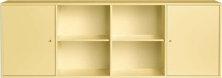 Světle žlutá nízká závěsná komoda 176x61 cm Mistral – Hammel Furniture