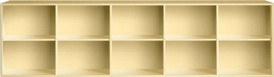 Světle žlutá závěsná knihovna 220x61 cm Mistral – Hammel Furniture