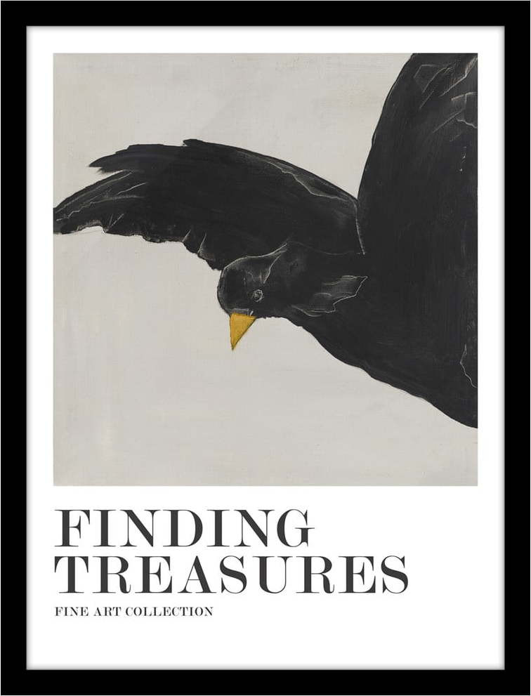Plakát v rámu 32x42 cm Finding Treasures – Malerifabrikken
