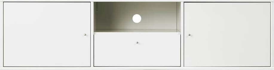 Bílý TV stolek 161x42 cm Mistral – Hammel Furniture