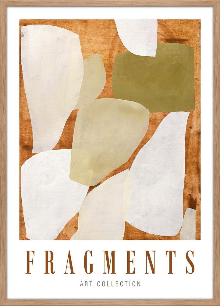 Plakát v rámu 52x72 cm Fragments – Malerifabrikken