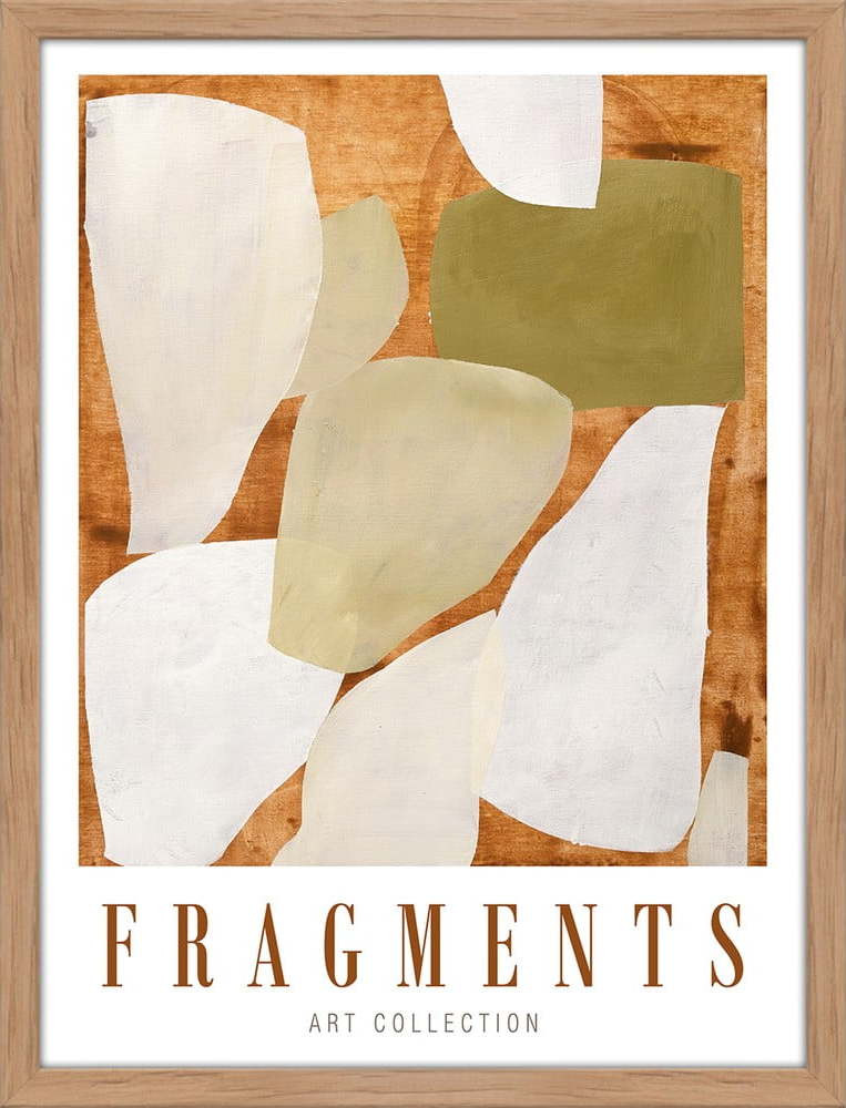 Plakát v rámu 32x42 cm Fragments – Malerifabrikken