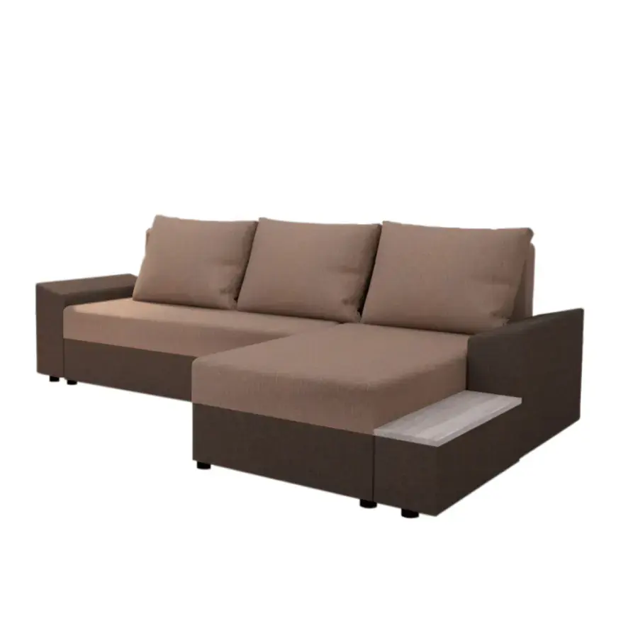 Tempo Kondela Univerzální sedací souprava FERGUS ROH - hnědá/světlohnědá