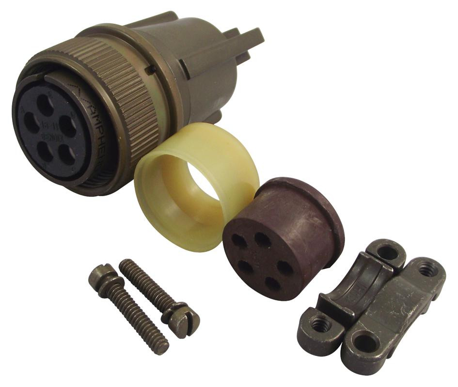 Amphenol Industrial Ms3106E18-11S.. Circular Connector Plug, Size 18, 5 Position, Cable