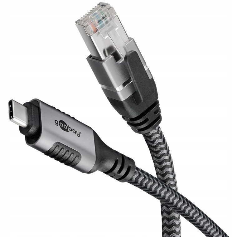 Kabel ethernetový adaptér kat.6 Ftp Usb-c 3.1 (typ A) na RJ45 (8P8C), 7,5 m