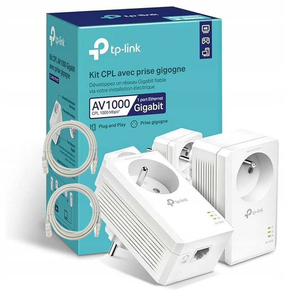 Síťový Transmitter Tp-link TL-PA7017P Kit AV1000 1000MB/S Powerline 1GB/S