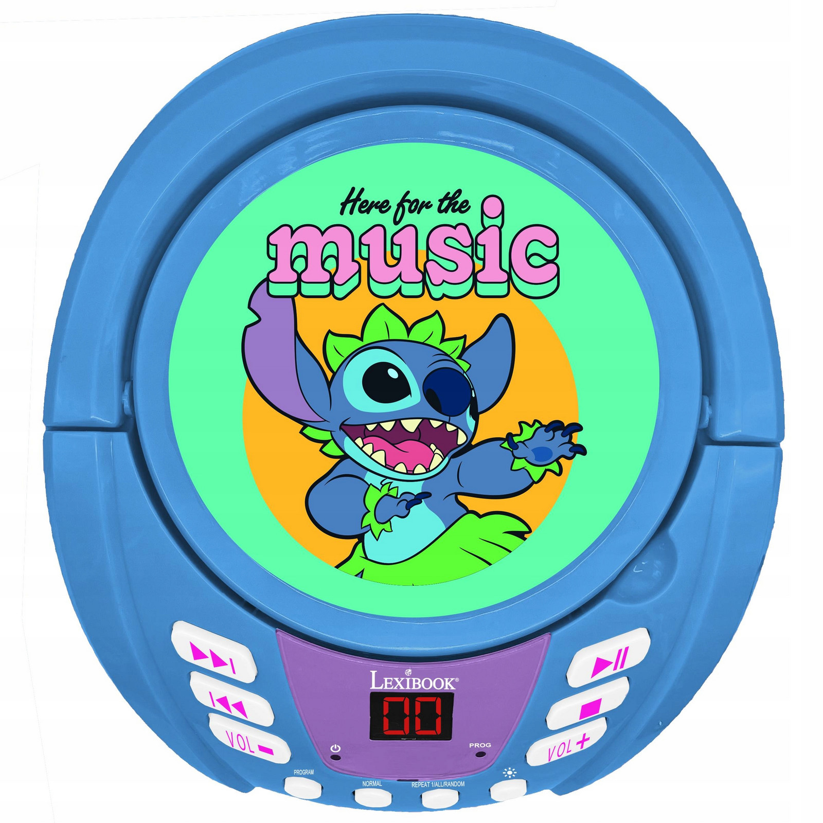 Disney Stitch přehrávač boombox Bluetooth-CD Led