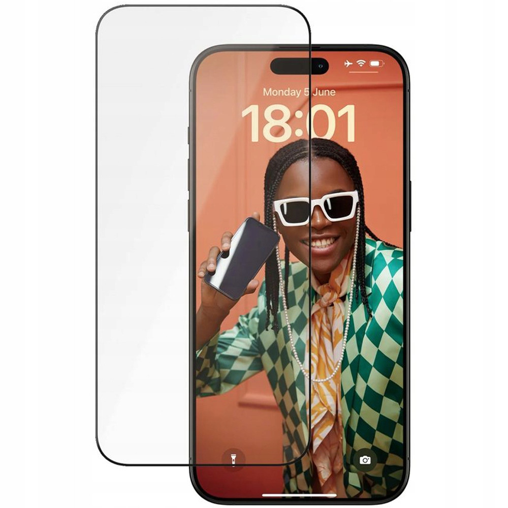 Tvrzené sklo ochranné na displej smartphonu pro iPhone 15 Pro Max PanzerGlass